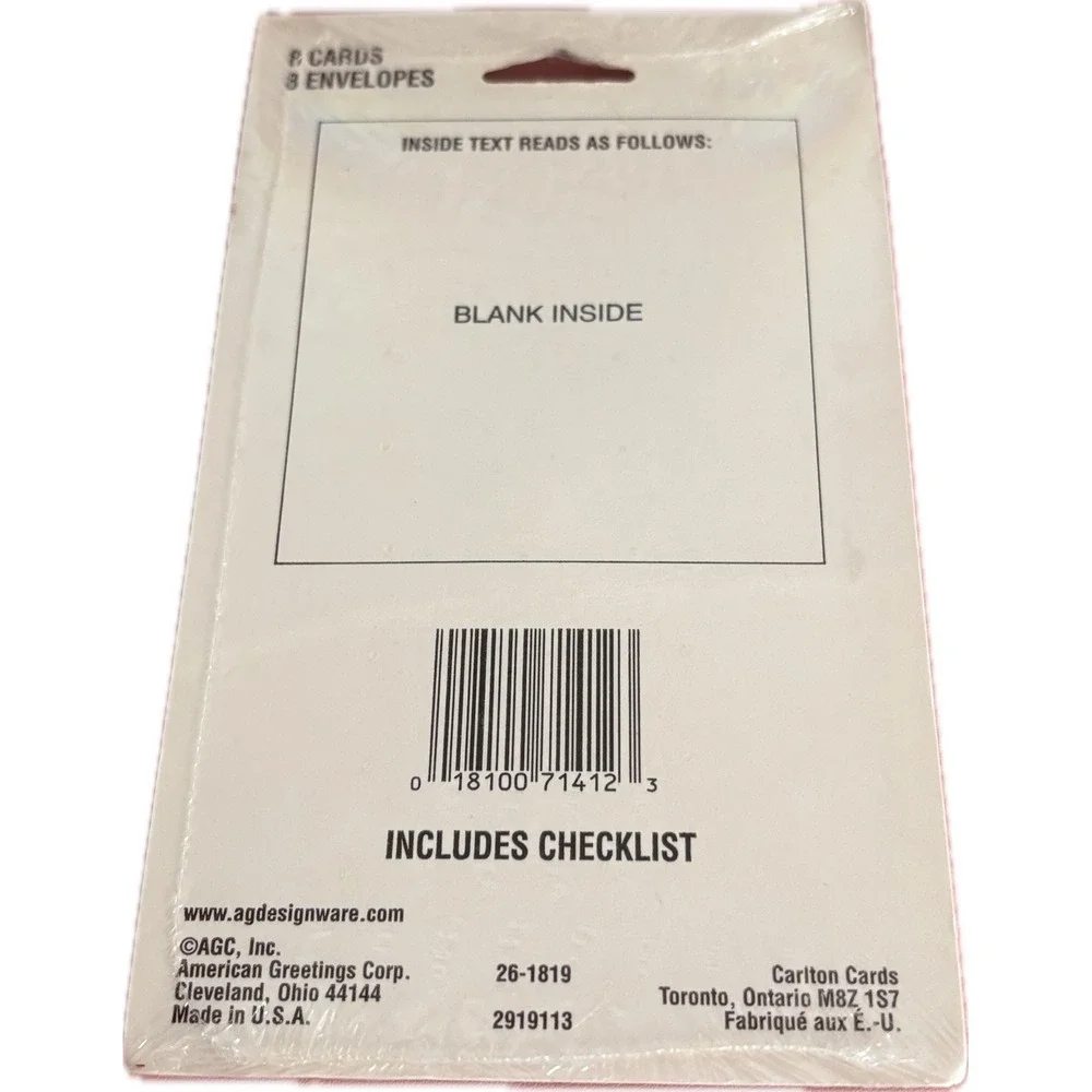 DesignWare All Sports Thank You Notes 8 Ct American Greetings Y2K Vintage 2-Pack